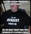 When agenda-pushing atheist posers meet real science