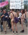 As usual, the people who get naked to protest are the fucking ugliest of the bunch.