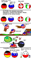 Polandball doing what Polandball does best.