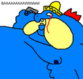 Fatferaligatr can't take the pain anymore.