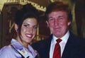 Temple Taggart and Trump, before she falsely accused him of groping her.