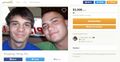 Screenshot of Nate's gofundme page.