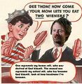 Gee Thom, two weiners?