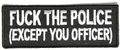 With this handy-dandy sew-on patch, you can express your disdain for the police while simultaneously covering your own ass, should you get busted for doing something you shouldn't. Ingenius!