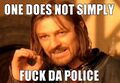 Boromir is skeptical that it is so easy to disregard the constabulary's laws.