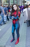 Dressed like this at a comic convention, so asking for it but in the wrong place looking for it. Notice the background. No one is looking at her.