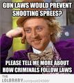 Black Jesus also was smart enough to realize a very true statement: Criminals follow the laws, therefore, if guns are controlled, they wouldn't be shooting cause it's illegal for them to get the guns now!