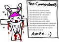 The Ten Commandments of the Almighty Teruchan.