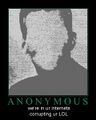 Anonymous corrupts LOL.