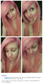 With or without makeup, pink hair still counts.