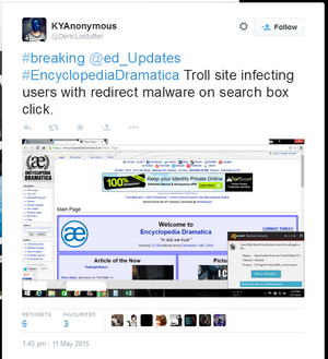 Lostuffer EDvirus tweet screencap.PNG