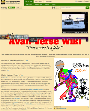 Avan-verse Wiki Vandalism.png