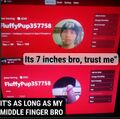 His Xbox profile before and after the hacker got ahold of it, replacing his Gamerpic with this dickpic.