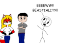 DeviantART are often in denial about (and unable to spell) bestiality.