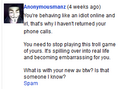 Wow, are you serious? Why are you shocked I did not pick up the phone? Cuz you're a retard.