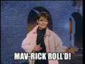 Thought you'd find some Palin porn? Mav-rickroll'd!