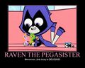 Raven is now a pegasister