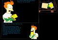 Fry babysitting baby Bart.