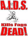 Early U.S. government advertisement for their new "AIDS" product line.