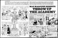 MAD magazine's own tongue-in-cheek movie satire of the Up the Academy film.