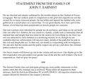 Family's Statement