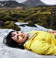 Icelandic woman in recreational position (typical).