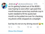 According to Jess, Child porn good - getting busted by a cop for using a phone while driving: obviously a corrupt cop.