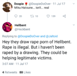 Hellbent tries to equate guy on guy rape with molesting a defenseless child