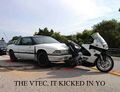 dont know what to tell you officer. The Vtec Kicked in yo