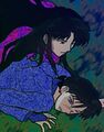 Miroku enjoys Analsex with Naraku