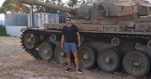 Dimitrious Gargasoulas and tank.jpg