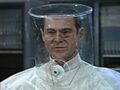 Doctor No, keepin it cool in his plastic nuclear condom suit.