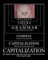 Grammar Nazis are often fucking retarded, or English.