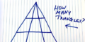 18 triangles in this Illuminati pyramid.