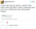 FUCK THE POLICE BITCH!!!1