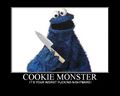 Cookie Monster in pain English.