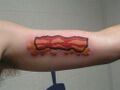 Feel the greasy might of bacon biceps!