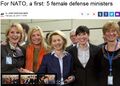 NATO defense ministers strike terror into invading Russians and Arab raepists.