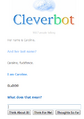 Cleverbot is Caroline.