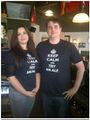 This young lady illustrates why you should always take care when choosing the wording in your 'Keep Calm' variation T-shirt.