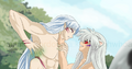 Everytime when Inuyasha transform himself into a demon, he and Sesshomaru practice Rough Sex