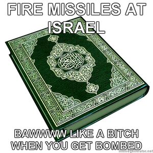 Advice-Quran-Fire-Missiles-At-Israel-BAWWWW-Like-A-Bitch-When-You-Get-Bombed.jpg